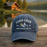 Custom Cabin Crew Embroidered Hat, Bachelorette Party Baseball Cap, Matching Bridal Group Gift