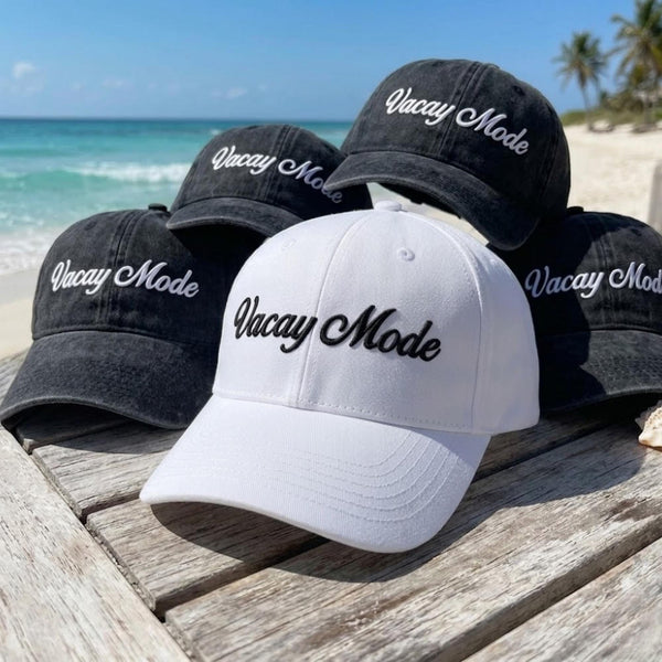 Summer Vacation Embroidered Hat, Matching Family Beach Baseball Cap, Tropical Cruise Gift