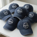 The Man The Myth The Legend Hat, Custom Grandpa Dad Papa Cap, Embroidered Father's Day Gift, Washed Uncle Baseball Hat, Gift for Him