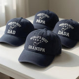 Custom World's Best Dad Grandpa Hat, Father's Day Gift, Papa Dada Baseball Cap, New Dad Gift, Personalized Father's Day Gift for Grandpa