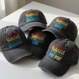 Funny Father's Day Hat - I'm Not Retired I'm A Professional Grandpa Pop Pop Dada Dad Cap - New Grandpa Gift - Vintage Washed Baseball Hat