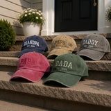 Custom Est 2026 Dad Hat, Personalized Grandpa Daddy Cap, First Father's Day Gift, Embroidered Papa Dada Pops Hat, Vintage Washed Cotton Cap