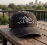 Custom Fist Bump Dad Hat with Kids Names, Personalized Father's Day Gift, Embroidered Family Hands Cap, Gift for Dad Grandpa, Vintage Hat