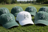Custom Golf Initial Embroidered Hat - Personalized Monogram Dad Cap