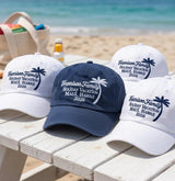 Personalized Maui Family Vacation Embroidered Hat, Custom Hawaii Palm Tree Baseball Cap, Matching Trip Gift