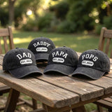 Custom Est 2026 Dad Hat, Personalized New Daddy Cap, First Father's Day Gift, Embroidered Papa Pops Baseball Hat, Vintage Washed Cotton