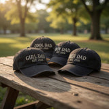 Custom Dad Est 2026 Hat, Personalized Fathers Day Gift, Girl Dad Boy Dad Cap, New Dad Established Gift, Embroidered Distressed Cotton Hat