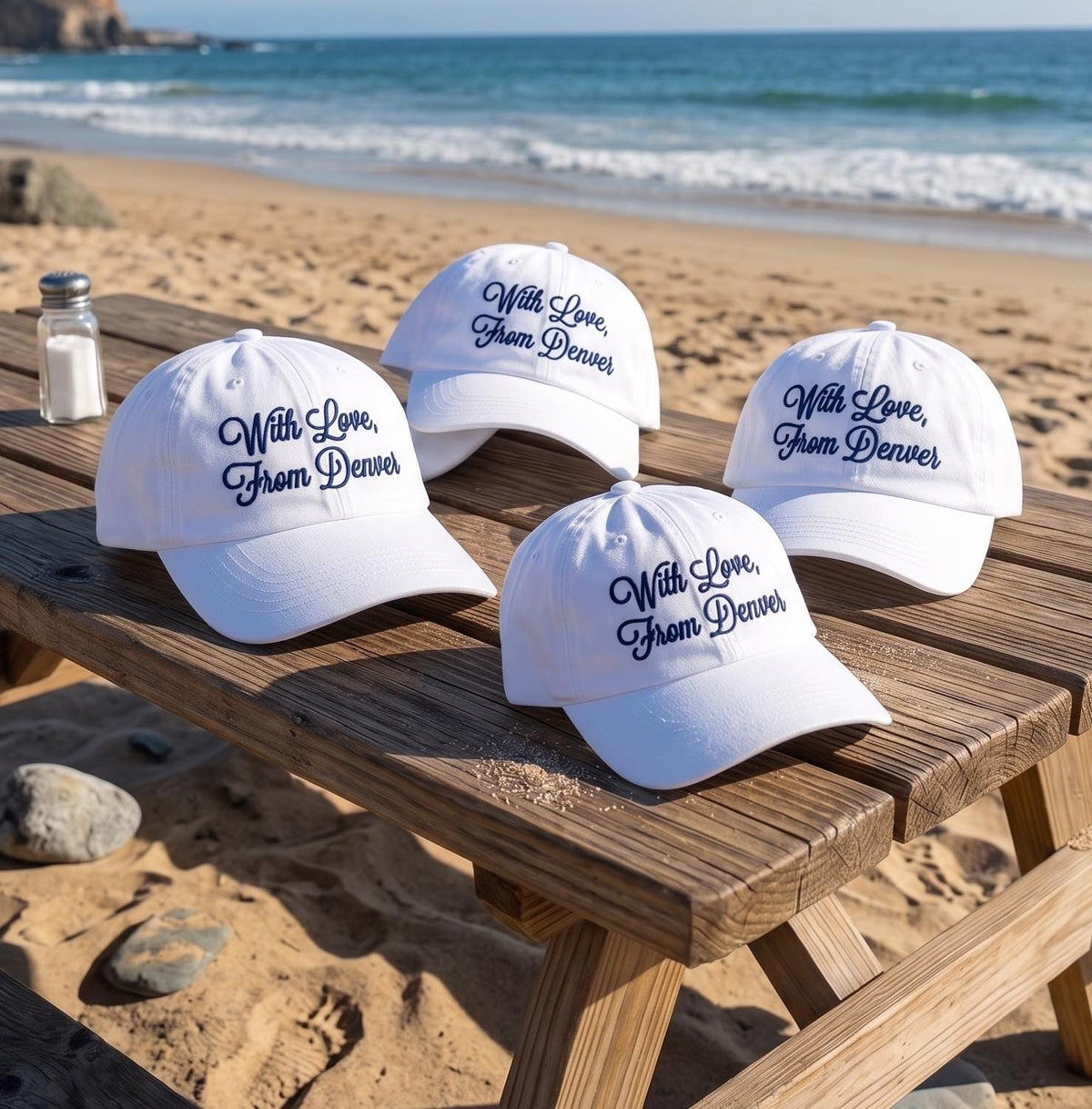 Custom With Love From Embroidered Baseball Cap - Personalized Travel City Souvenir Cotton Dad Hat