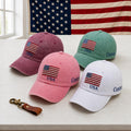 Custom American Flag Embroidered Hat, Personalized USA Baseball Cap, Patriotic Gift