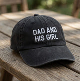 Custom Dad Hat, Personalized Father's Day Gift, Dad and His Boys Cap, Custom Text Hat for Dad, Distressed Cotton Cap, Birthday Gift Him