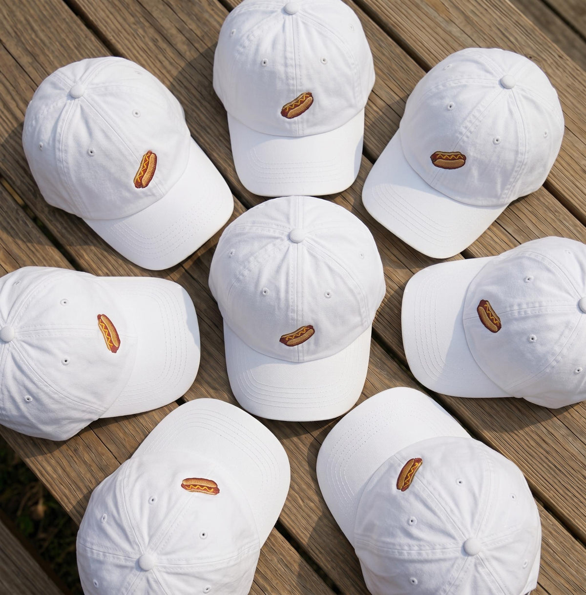 Custom Hot Dog Hat, Embroidered Foodie Gift, Funny White Baseball Cap, Personalized Fast Food Cap, Cute Aesthetic Dad Hat, Gift for Him