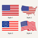 Personalized Washed Cotton American Flag Hat, Custom USA Embroidery, Family Reunion Cap