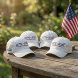 1776 Patriotic Embroidered Hat, Vintage American Flag Baseball Cap, Independence Day Gift
