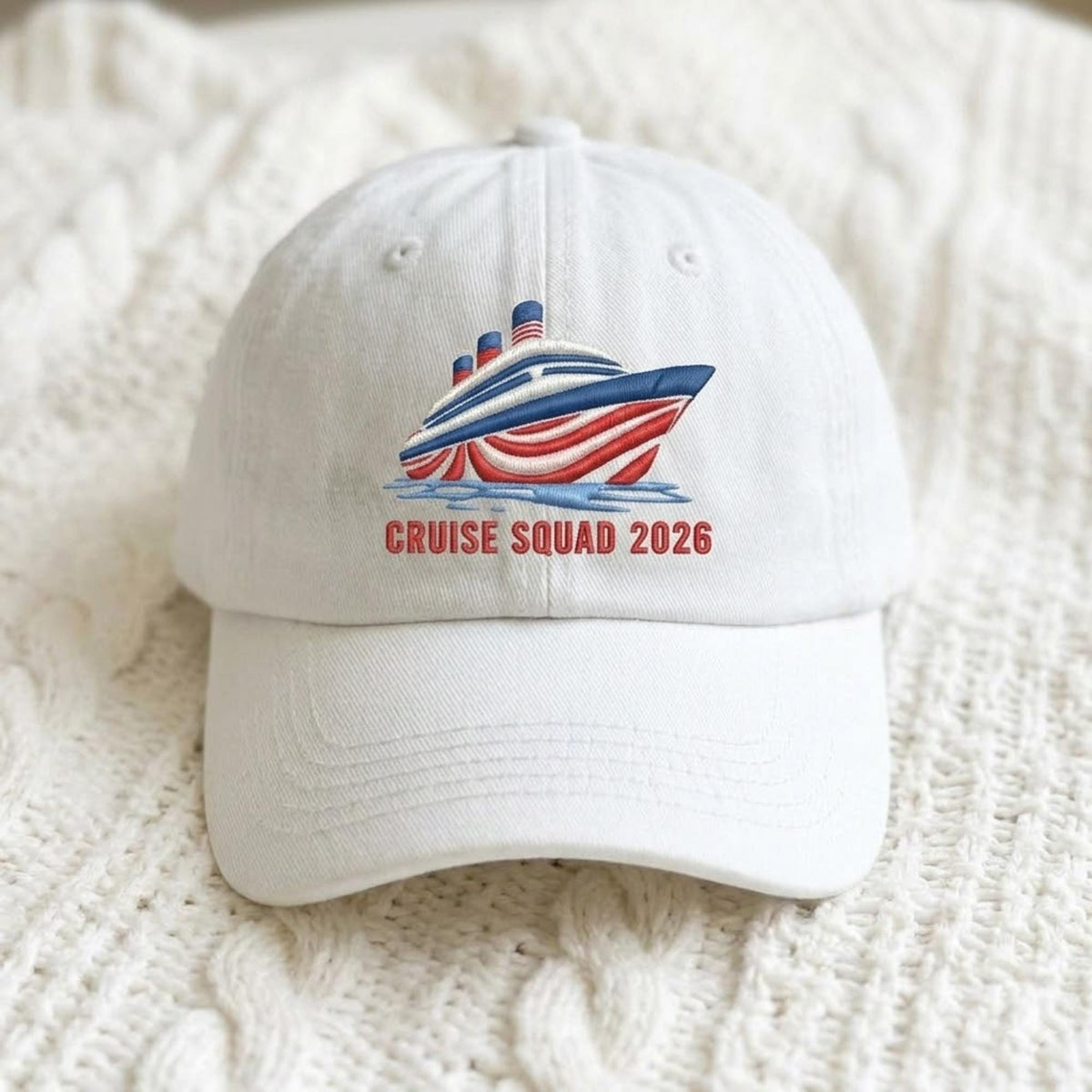 Embroidered Cruise Vacation Hat, Matching Family Trip Baseball Cap, Travel Gift