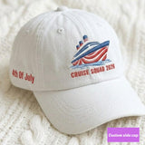 Embroidered Cruise Vacation Hat, Matching Family Trip Baseball Cap, Travel Gift