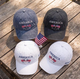 Custom Name America Hat, Personalized 1776 Flag Cap, Embroidered 4th of July Patriotic Baseball Hat, Vintage USA Group Cap