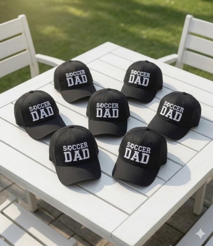 Custom Soccer Dad Embroidered Hat - Personalized Football Parent Cap