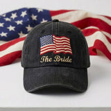Patriotic Bachelorette Embroidered Hats, USA Flag Bridal Party Baseball Caps, Girls Trip Gift