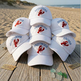 Custom Lobster Embroidered Hat, Beachcomber Mariner Anchor Dad Cap, Coastal Nautical Baseball Hat, Personalized Sea Ocean Vacation Gift