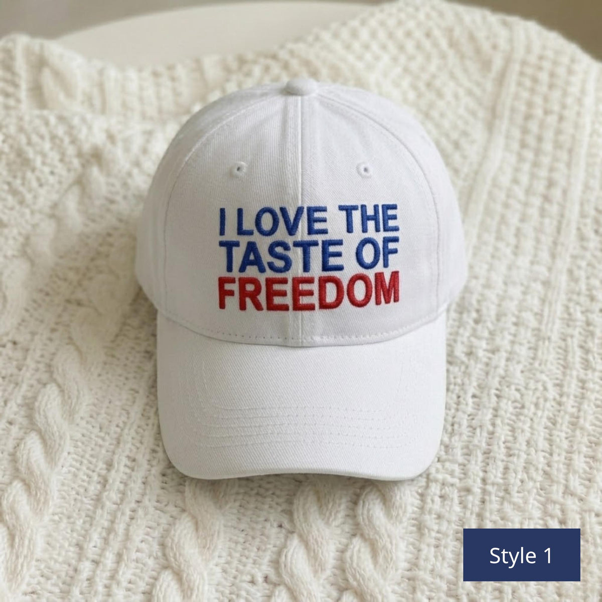 Matching Patriotic Couple Embroidered Hats, Fourth of July Baseball Caps, Couples Gift
