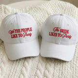 American Flag Bachelorette Embroidered Hat, Matching Bridal Party Baseball Cap, Patriotic Gift