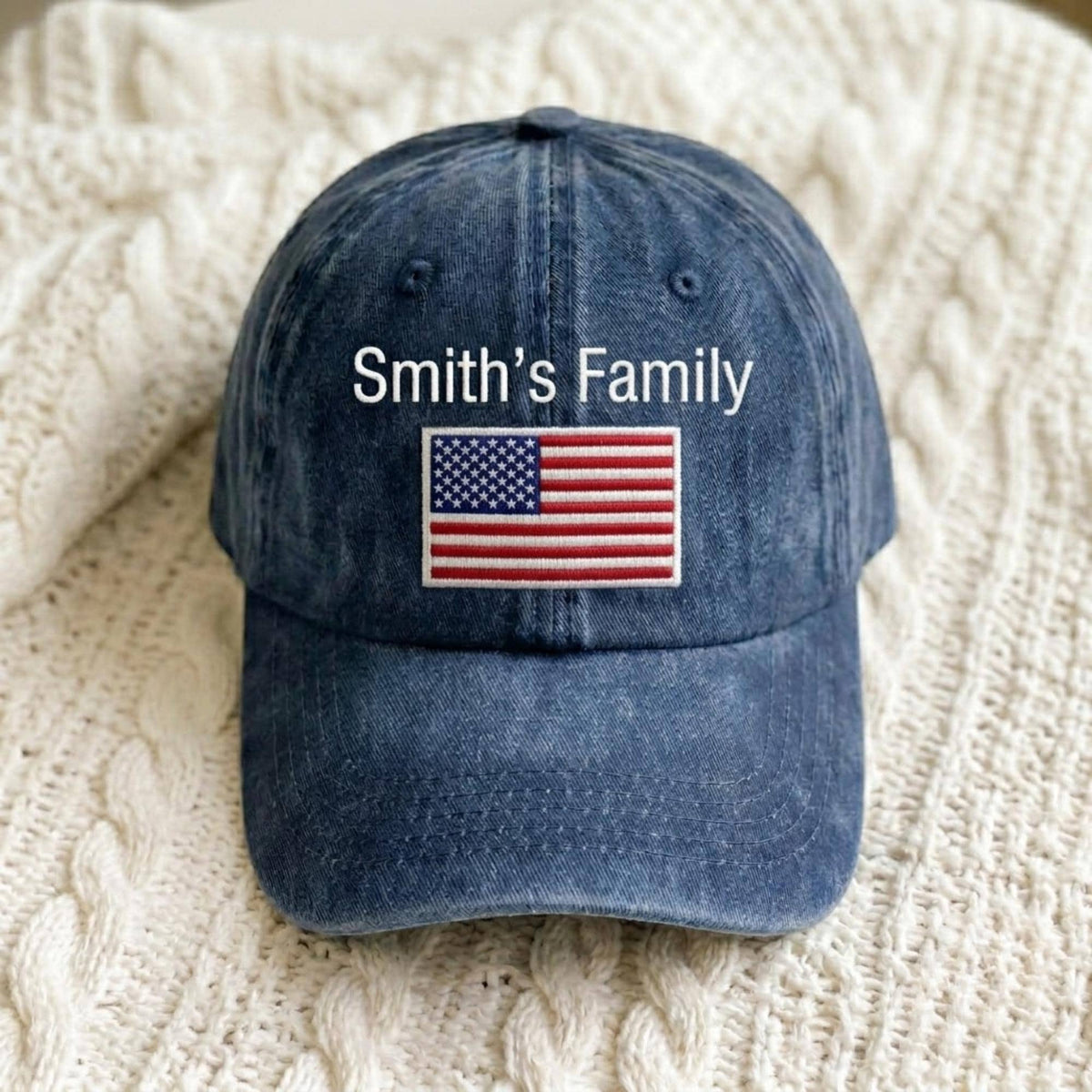 Matching Family Patriotic Embroidered Hats, American Flag Heart Baseball Caps, July 4th Gift
