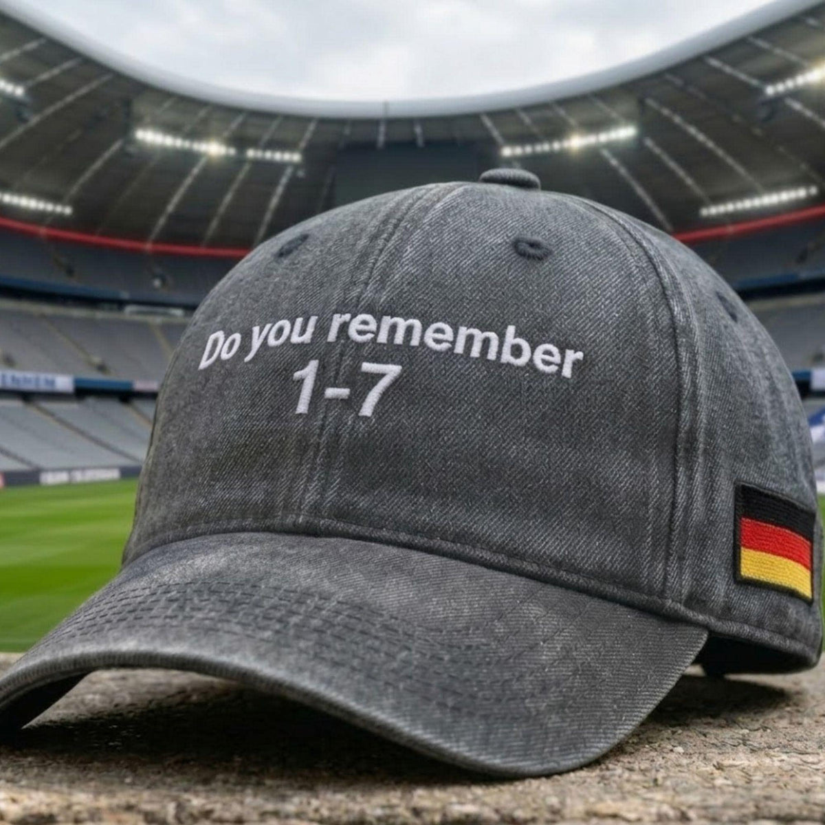 2026 Soccer 1-7 Embroidered Hat – Germany Football Rivalry Baseball Cap, Soccer Fan Gift