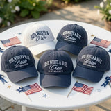 Custom Red White Blue I Do Hat Embroidered, Patriotic Bachelorette Party Baseball Cap, 4th of July Bride Bridesmaid Matching Group Hat