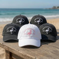 Custom Bachelor Party Hat, Personalized Groom Dad Cap, Embroidered Flamingo Beach Hat, Groomsmen Gift Proposal, Group Vacation Sun Hat