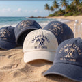 Custom Beach Hats Embroidered Island Vibes Cap Personalized Group Trip Hat Custom Embroidered Date Hat Beach Bachelorette Party Favors Gift