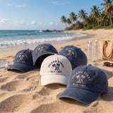 Custom Beach Hats Embroidered Island Vibes Cap Personalized Group Trip Hat Custom Embroidered Date Hat Beach Bachelorette Party Favors Gift