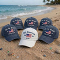 Embroidered Cotton Dad Hat, Patriotic Bride Tribe Baseball Cap, Bachelorette Party Hat