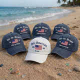 Embroidered Cotton Dad Hat, Patriotic Bride Tribe Baseball Cap, Bachelorette Party Hat