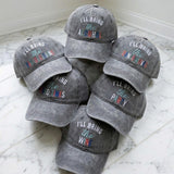 Funny Bachelorette Party Embroidered Hat, Matching Girls Trip Baseball Cap, Bridal Squad Gift