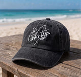 Custom Girls Trip 2026 Hat, Personalized Beach Vacation Dad Cap, Embroidered Washed Cotton Hat, Matching Bachelorette Party Favor Gift