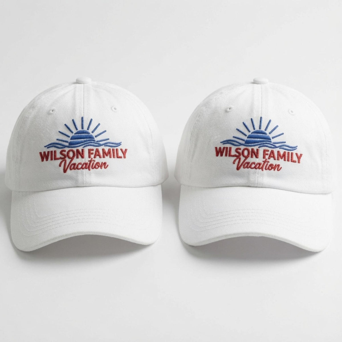 Custom Family Beach Vacation Embroidered Hat, Personalized Cotton Baseball Cap, Matching Trip Gift
