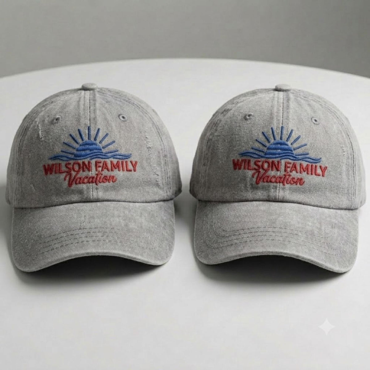 Custom Family Beach Vacation Embroidered Hat, Personalized Cotton Baseball Cap, Matching Trip Gift