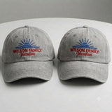 Custom Family Beach Vacation Embroidered Hat, Personalized Cotton Baseball Cap, Matching Trip Gift