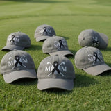 Custom Cancer Awareness Golf Hat, Embroidered Pink Ribbon Dad Cap, Golfing Mom Gift, Retro Sports Charity Event Hat, Breast Cancer Cap