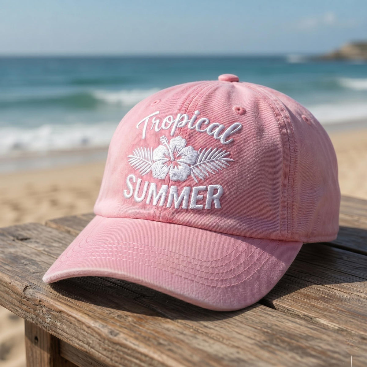 Custom Tropical Summer Hat Embroidery Beach Dad Cap Personalized Embroidered Baseballs Hats Bachelorette Party Favors Cute Gift for Her