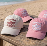 Custom Tropical Summer Hat Embroidery Beach Dad Cap Personalized Embroidered Baseballs Hats Bachelorette Party Favors Cute Gift for Her