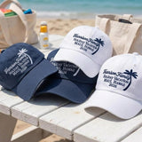 Personalized Maui Family Vacation Embroidered Hat, Custom Hawaii Palm Tree Baseball Cap, Matching Trip Gift