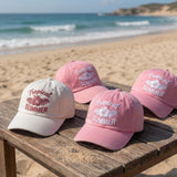 Custom Tropical Summer Hat Embroidery Beach Dad Cap Personalized Embroidered Baseballs Hats Bachelorette Party Favors Cute Gift for Her