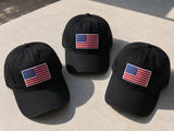 Vintage American Flag Embroidered Hat, Patriotic USA Dad Hat, Gift for Dad