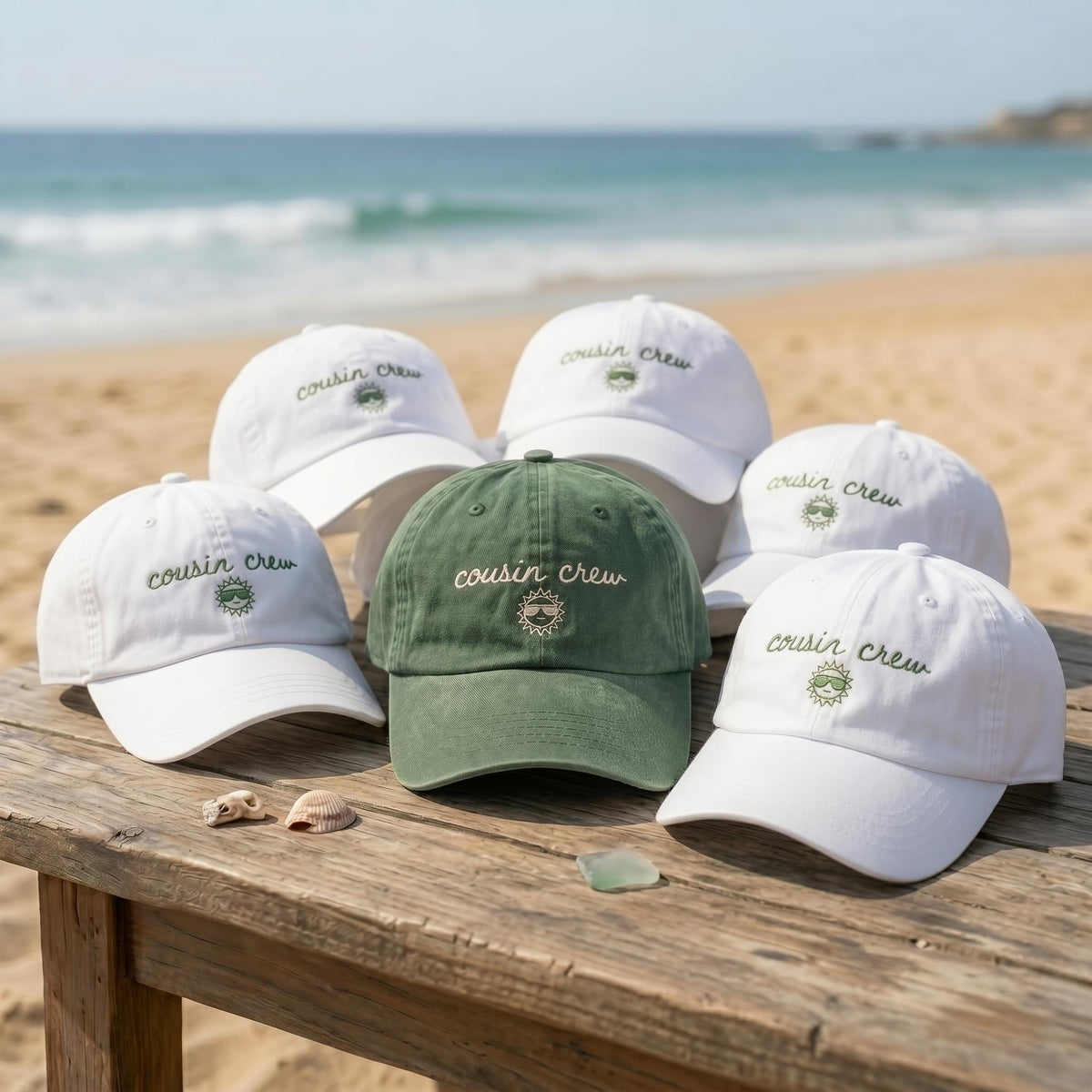 Custom Cousin Crew Embroidered Dad Hat | Matching Family Vacation Baseball Cap Men Women Kids | Cute Sun Group Trip Gifts Beach Party Hat
