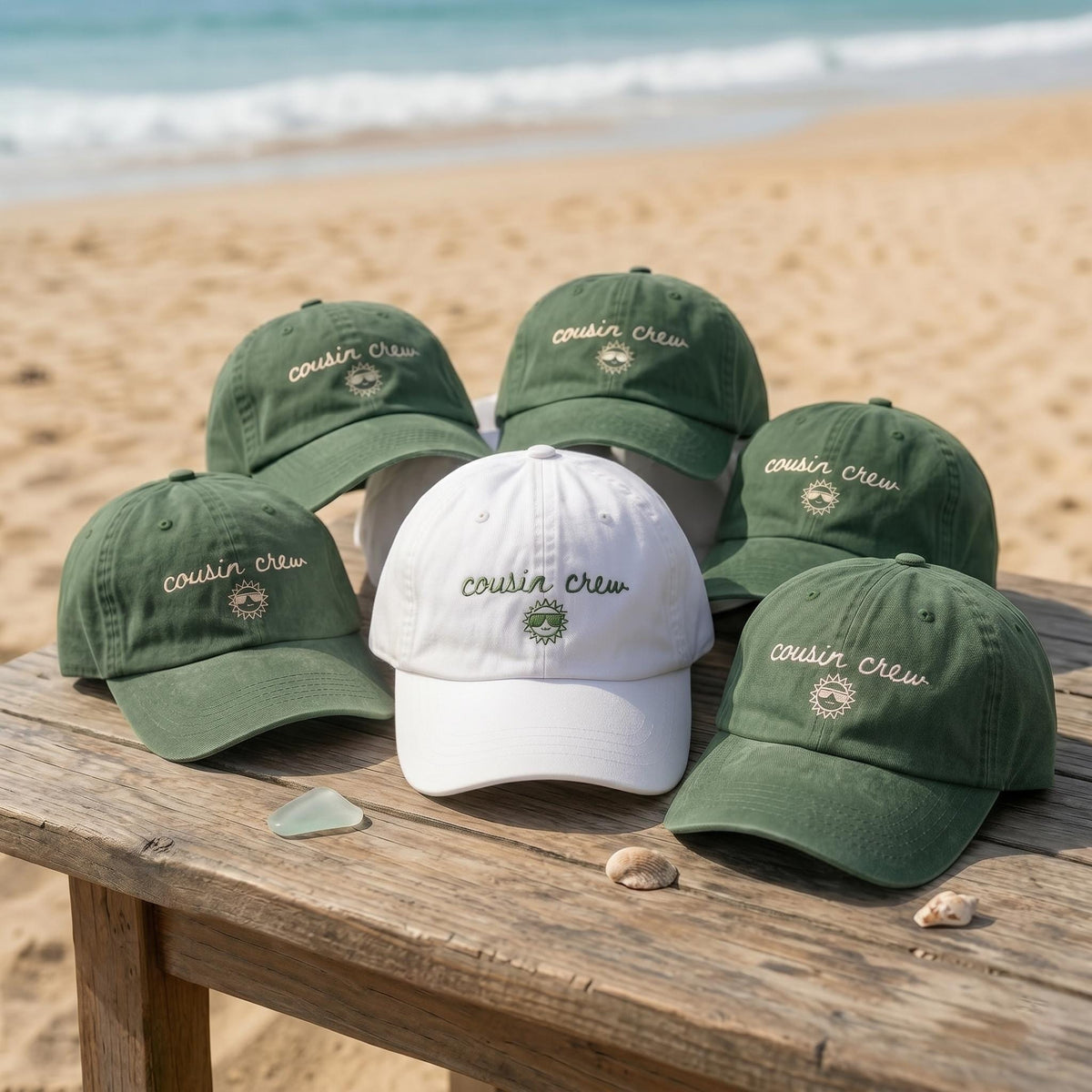 Custom Cousin Crew Embroidered Dad Hat | Matching Family Vacation Baseball Cap Men Women Kids | Cute Sun Group Trip Gifts Beach Party Hat