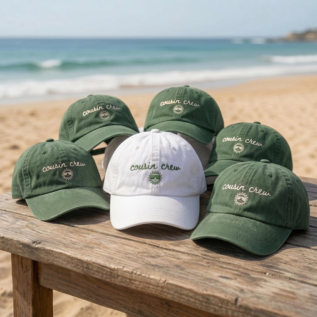 Custom Cousin Crew Embroidered Dad Hat | Matching Family Vacation Baseball Cap Men Women Kids | Cute Sun Group Trip Gifts Beach Party Hat