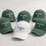 Personalized Mountain Bride Embroidered Hat, Custom Camp Bachelorette Baseball Cap, Girls Weekend Gift