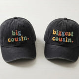 Custom Family Group Embroidered Hat, Vintage Washed Cotton Baseball Cap, Reunion Gift