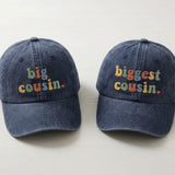 Custom Family Group Embroidered Hat, Vintage Washed Cotton Baseball Cap, Reunion Gift